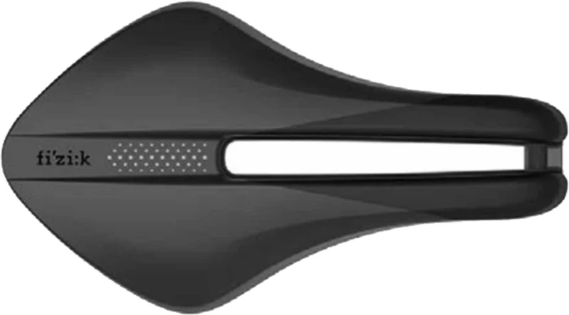 Fizik Transiro Aeris R1 Long Distance Triathlon Bike Saddle, Carbon Reinforced Shell and Carbon Rails, 135mm Width, Black