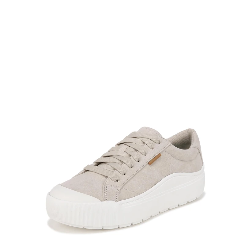 Dr. Scholl's Women's Time Off Sneaker, Oyster Microfiber, 4.5 UK