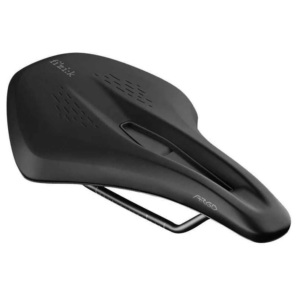 Fizik Terra Argo X3 Road Bike Saddle, Carbon Reinforced Shell with Kium Rails, 140mm Width, Black