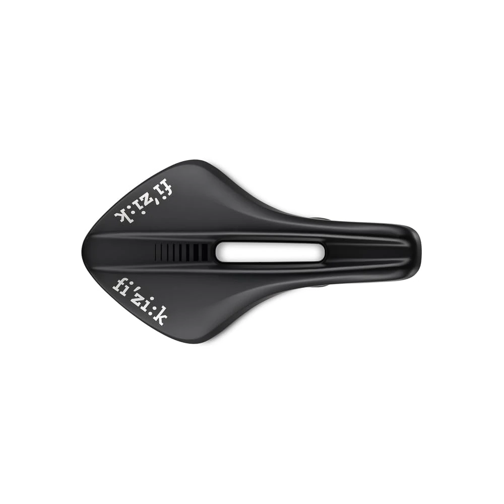 Fizik Transiro Aeris R1 Short Distance Triathlon Bike Saddle, Carbon Reinforced Shell and Carbon Rails, 135mm Width, Black