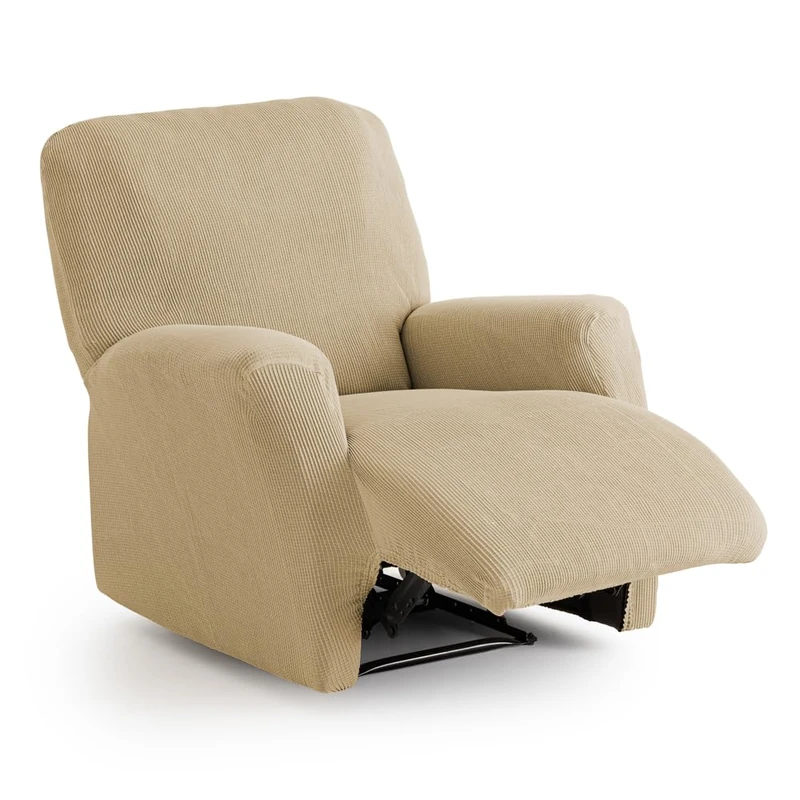 MaxiFUNDAS | Elastic Sofa Cover Relax Armchair Beige – Extra Soft and Non-Slip – Inca Model - Image 1