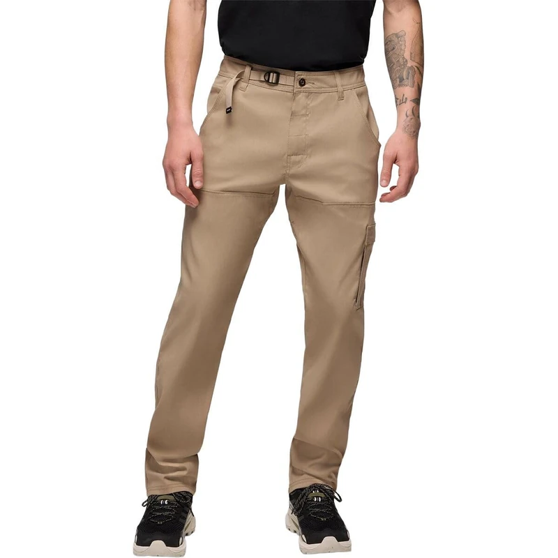prAna Men's Pantalon Zion Stretch Hiking Pants, Sand, 34W x 30L
