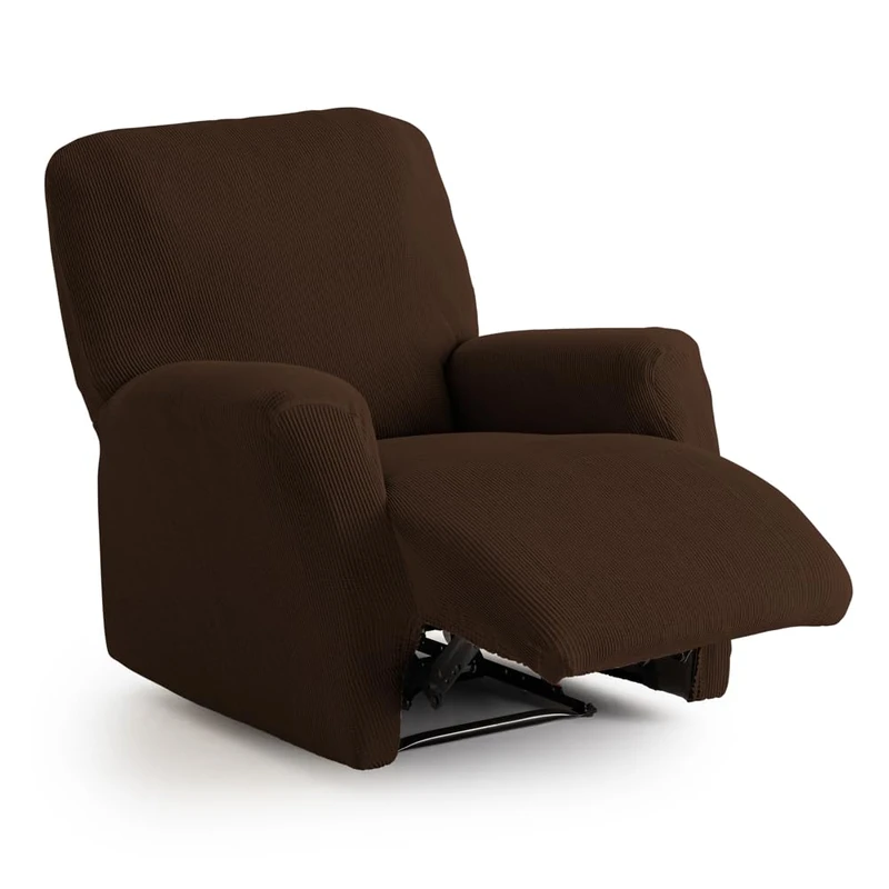 MaxiFUNDAS | Elastic Sofa Cover Relax Armchair Brown – Extra Soft, Non-Slip and Elastic Sofa Cover – Elastic Sofa Cover Model Inca - Image 1