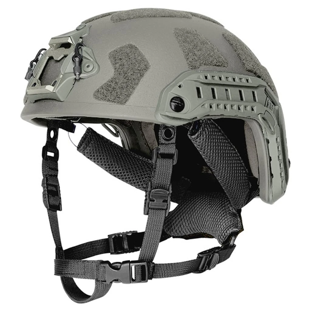TS TAC-SKY For Training, Tactical Paintball Airsoft Games MICH Tactical Helmet FAST Protection Helmet GA3 Level NIJ .44 Standard Suitable (Color : G, Size : 6PCS)