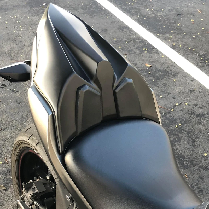 Midimttop Rear Seat Cover Cowl Passenger Pillion Tail Solo Seat Cowl Fairing Compatible with Ka-wa-sa-ki Z650 NINJA 650 Accessories 2017 2018 2019 2020 2021 (Matte Black)