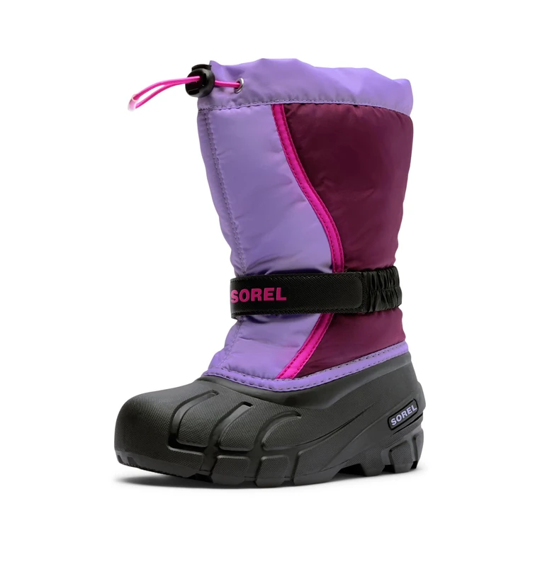 Sorel Unisex Kids Flurry Snow Boot, Purple Dahlia Paisley Purple, 12 UK