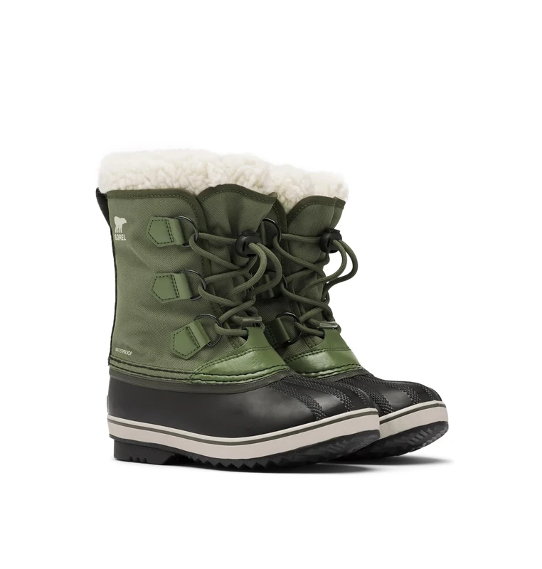 Sorel Yoot Pac Nylon Wp Unisex Kids Winter Boots, Hiker Green 2024, 13 UK