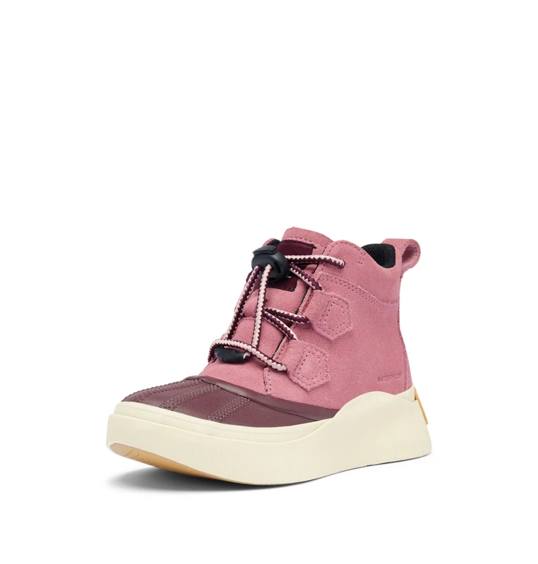 Sorel Unisex Kids Out About 4 Classic Wp Fashion Boot, Dazed Mauve Honey White, 4 UK
