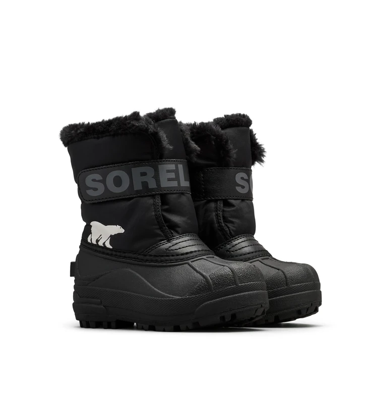 Sorel Unisex Kids Commander Snow Boot, Black Charcoal Toddler Collection 2024, 8 UK