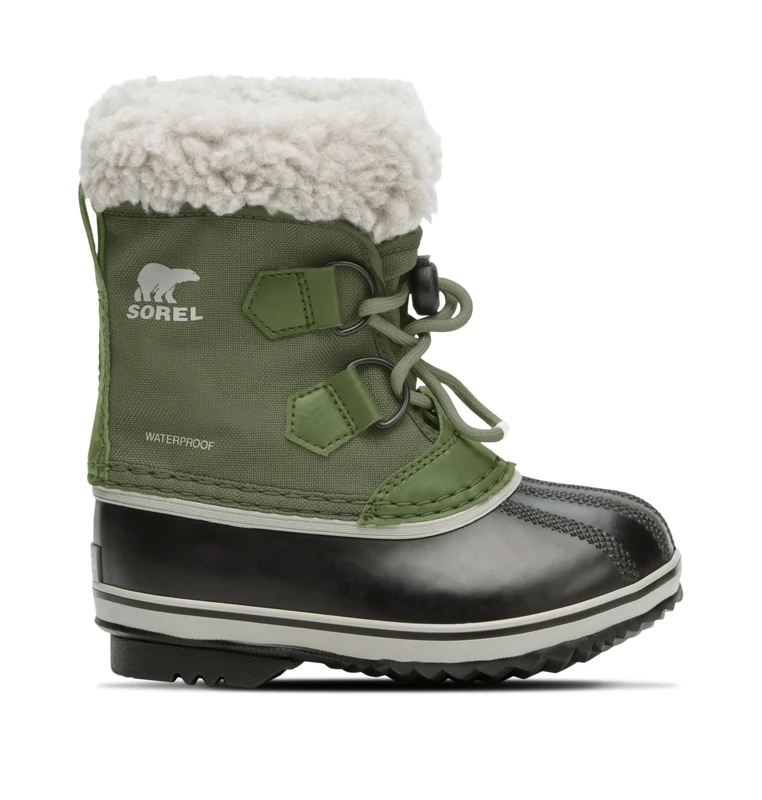 Sorel Yoot PAC Nylon Waterproof Winter Boots for Children, Purple (Purple Dahlia x Foxglove), 32 EU, Hiker Green, 9.5 UK Child