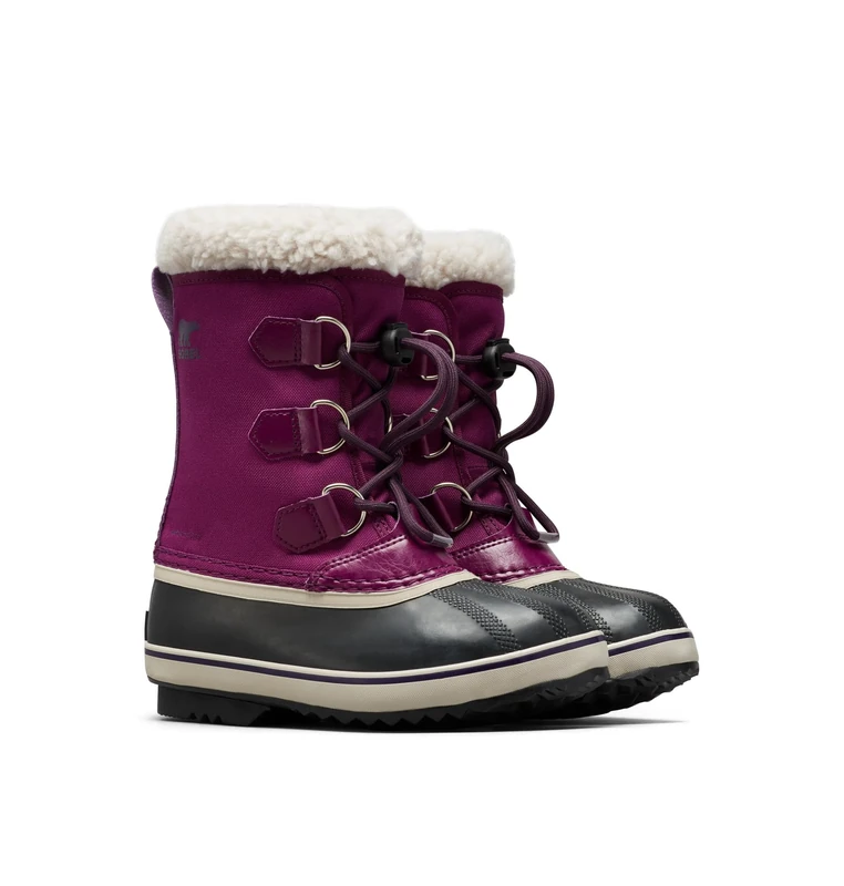 Sorel Yoot Pac Nylon Wp Unisex Kids Winter Boots, Wild Iris Dark Plum 2024, 6 UK
