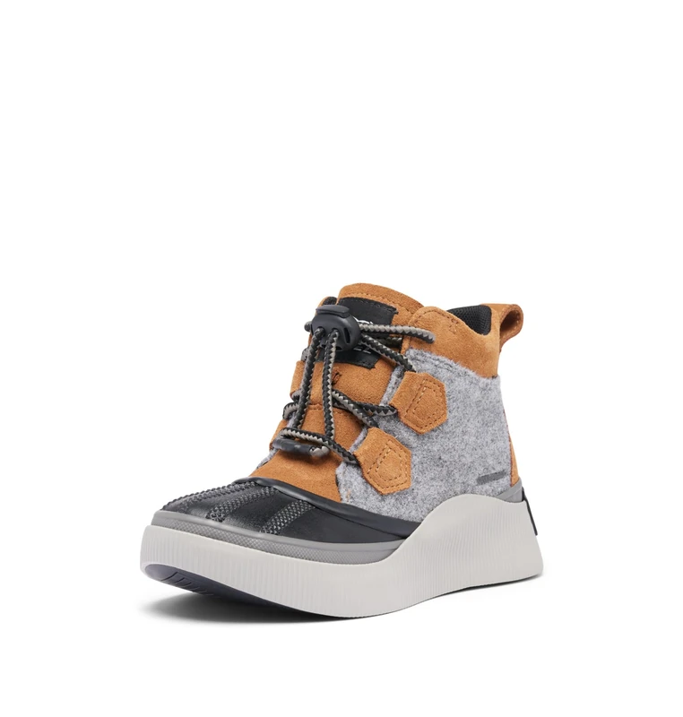 Sorel Unisex-Child Out N About Iv Classic Waterproof Boots, Taffy/Black Felt, 4 Big Kid