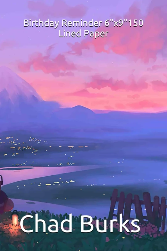 Birthday Reminder 6"x9"150 Lined Paper