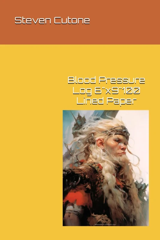 Blood Pressure Log 6"x9"100 Lined Paper