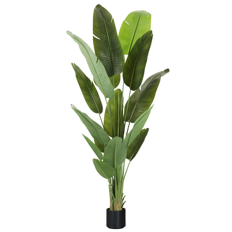 ProDeco Artificial Trees Silk Bird of Paradise Potted Plants Faux Fake Tree for Home Living Room Office Decor Indoor Outdoor (1, 6.6 Feet)