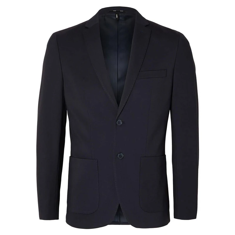 SELETED Homme Men's Slhslim-Delon Jersey BLZ Flex Noos Blazer, Blazer Navy, 44R