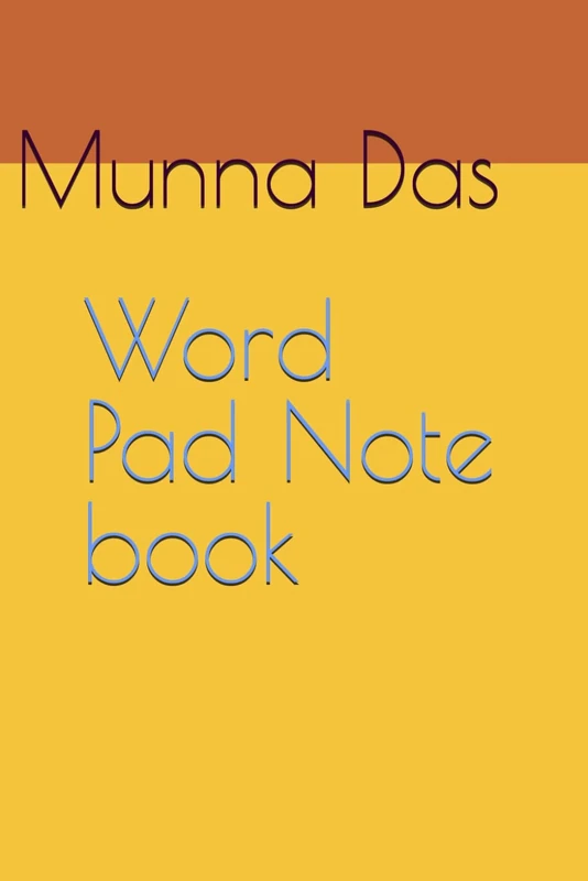 Word Pad Note book