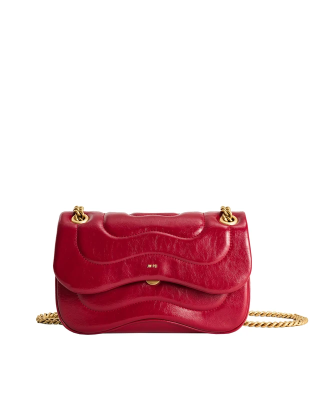 JW PEI Women's Tina Quilted Chain Crossbody - Claret