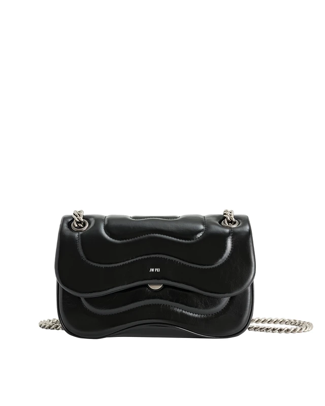 JW PEI Women's Tina Quilted Chain Crossbody - Black - Image 1