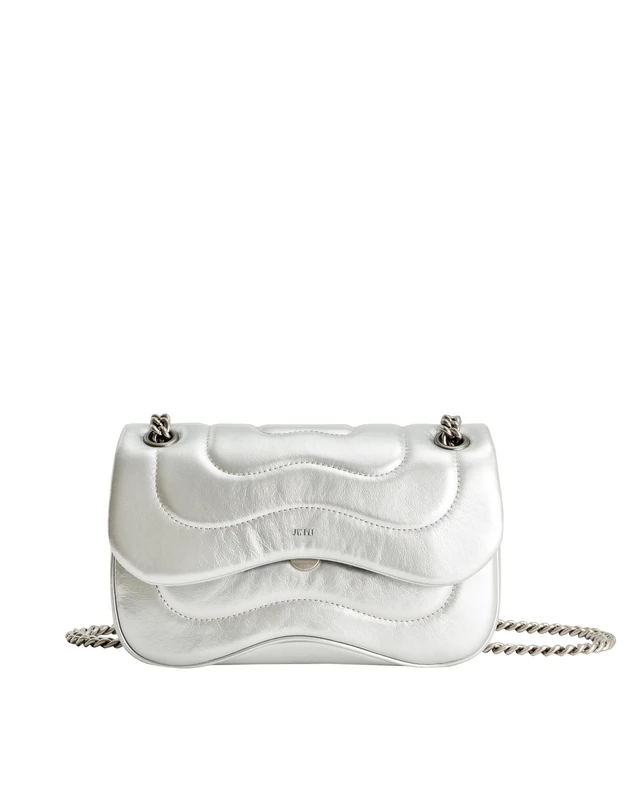 JW PEI Women's Tina Quilted Chain Crossbody - Silver - Image 1