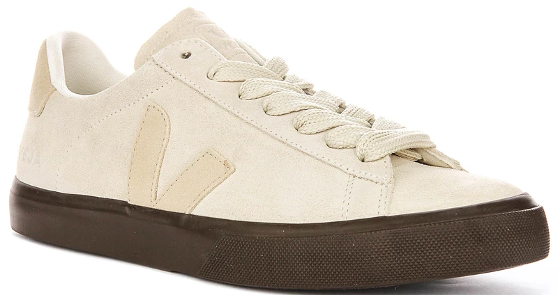Veja Campo Suede White Beige Men's Sneakers (7 UK)