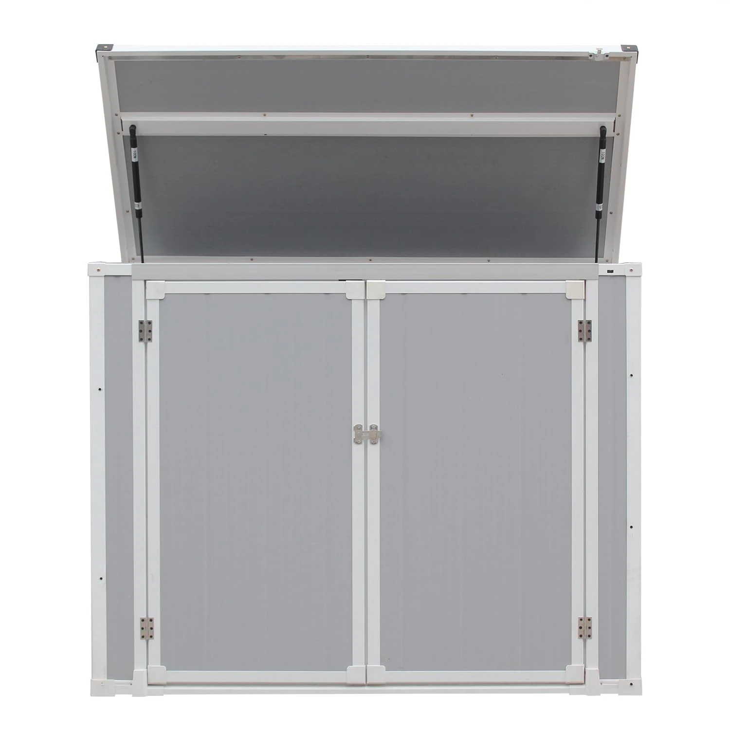 Panana Plastic Garden Storage Shed Outdoor Storage Includes Plastic Floor, Strong Structure House Tool Shed (4.56x2.3FT)