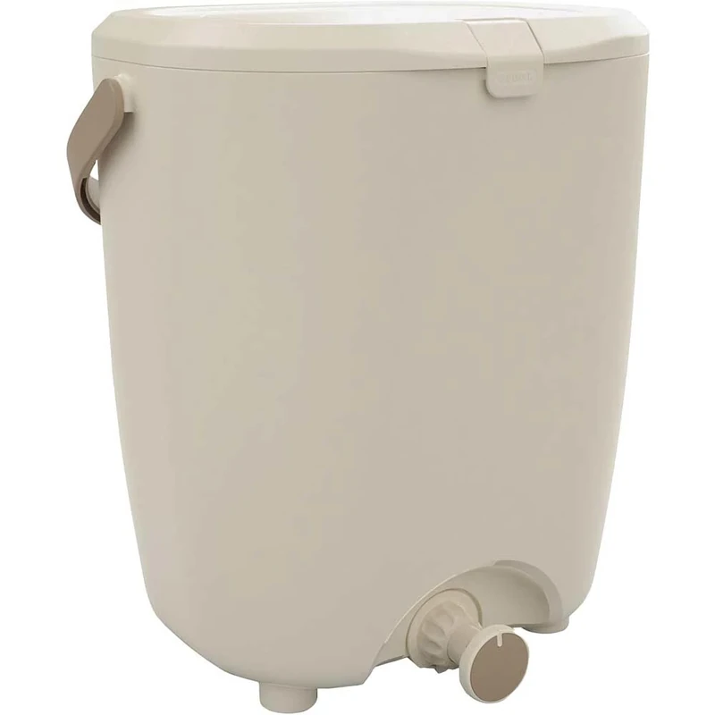 Hozelock | 15L Bokashi Kitchen Composter | 40% Recycled Plastic | Rapid Fertiliser & Compost | Odour-Free Airtight Lid | Beige