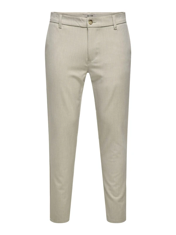 ONLY & SONS Men's Fabric Trousers, Moonstruck, 34 W/32 L
