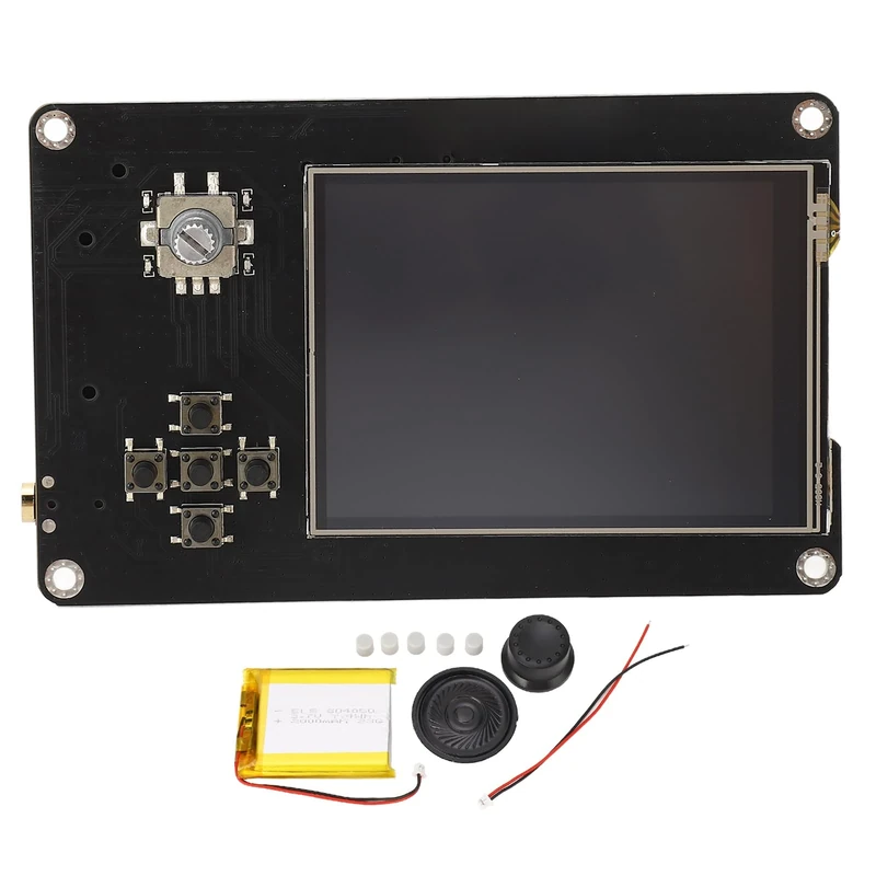 Portapack H2 SDR Radio Receiver Control Board, 1MHz to 6GHz Full Function SDR Radio Transmitter Receiver Mainboard with LCD Touch Screen, 0.5ppm TCXO, 2000mAh Battery, for DIY