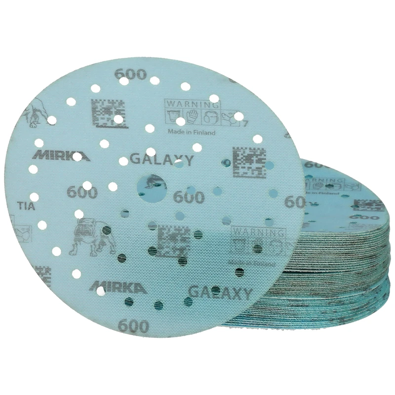Mirka abrasive sheets Galaxy Multifit 150mm Hook and Loop grit 600