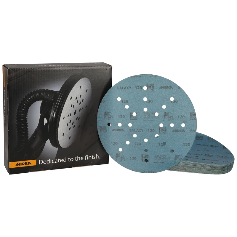 Mirka Galaxy sanding paper 225mm Hook & Loop grit 120 / for long-neck sanders / 25 sanding discs