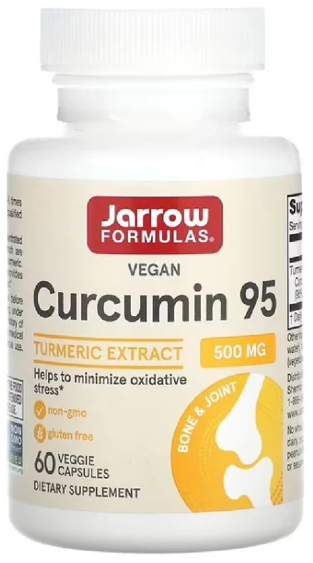 JARROWS Jarrow Formulas - Curcumin 95 | 500 mg Highly Concentrated Curcumin for Cell Protection - 60 Capsules