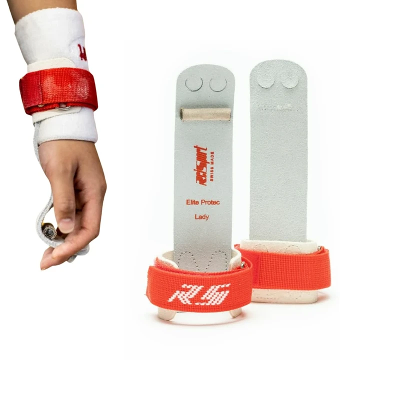 Reisport Protec Uneven Bar Gymnastics Grips for Women - Triple Strength Leather Hand Grips for Gymnastics Bars - Gymnastics Equipment & Accessories for Advanced Gymnasts