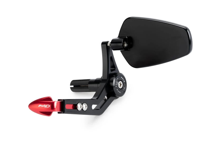 Puig 21441R Clutch Lever Protector With Rearview Mirror Pro Red