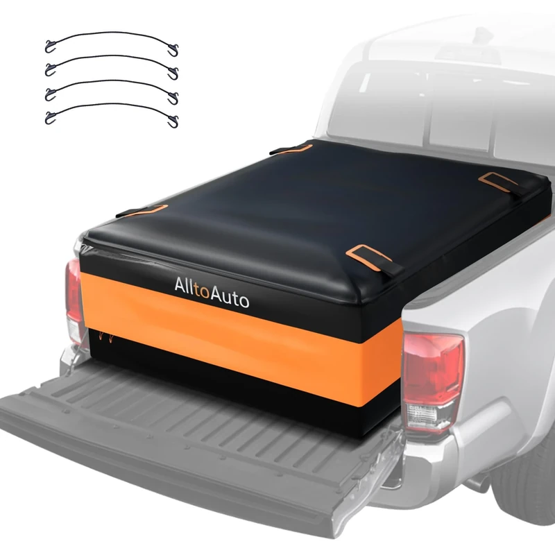 AlltoAuto Truck Bed Cargo Bag XL, 100% Waterproof 600D Heavy Duty, Fits Any Truck Size (58''x48''x22'') 35 Cubic Feet, Simple and Convenient for Installation