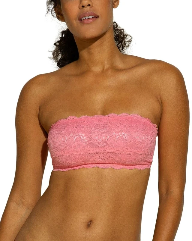 Cosabella Women's Say Never Flirtie Bandeau Bra, Semi-Sheer, Venetian Dusk, S