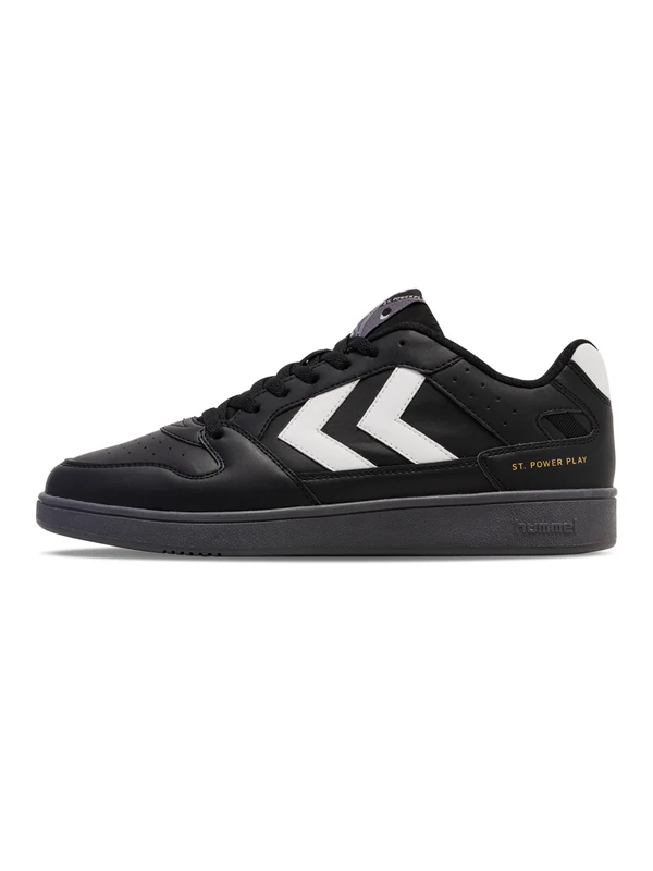 hummel Unisex St. Power Play Trainers, Black White, 8 UK