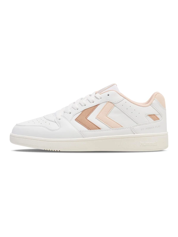 hummel Women's ST. Power Play WMNS Trainers, White/Soft Pink/Mahogany Rose, 36 EU, White Soft Pink Mahogany Rose, 4 UK