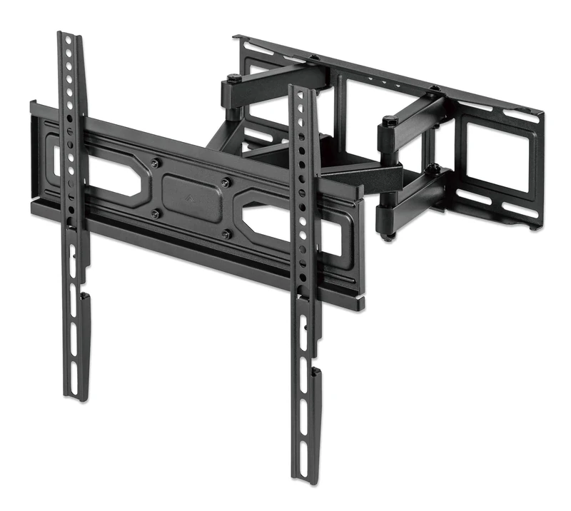 Manhattan TV Wall Mount for Screens from 32" to 70" and up to 40 kg, Full Motion (Fully Movable), Horizontal Adjustable, Black - Image 1