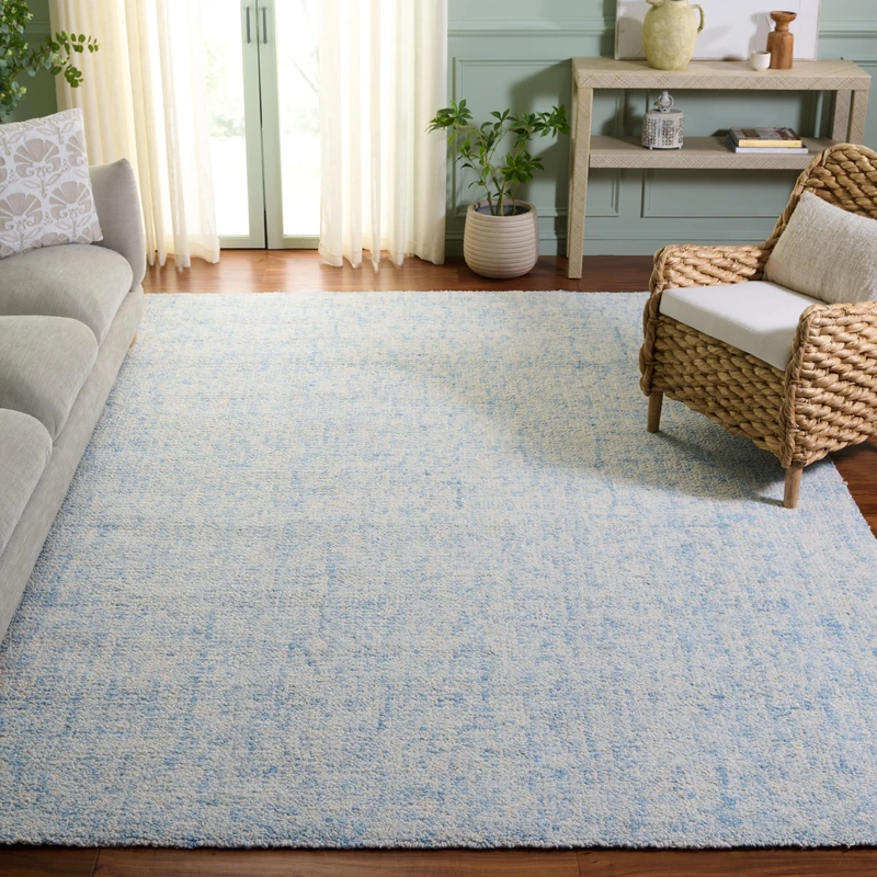 Safavieh Contemporary Rug for Living Room, Dining Room, Bedroom - Abstract Collection, Short Pile, in Ivory, 244 X 305 cm