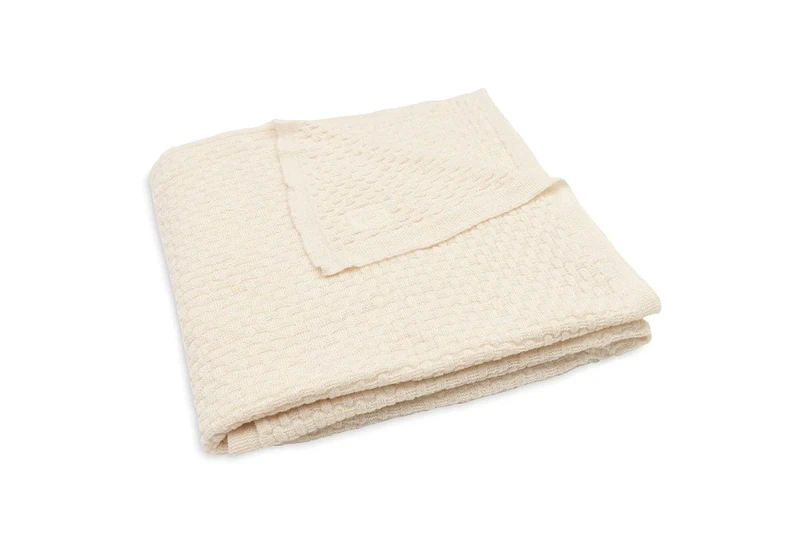 Jollein 516-522-67080 Children's Knitted Blanket Merino Wool Oatmeal Beige (100 x 150 cm)