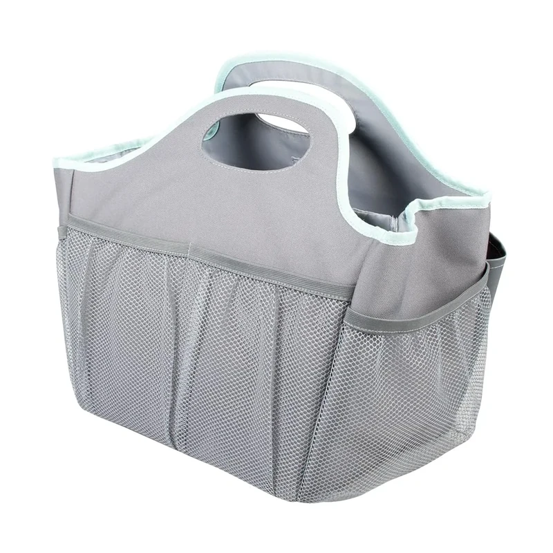 Duvoplus Oslo Travel Accessory Organiser 35 x 24 x 24 cm, Grey/Light Green - Image 1