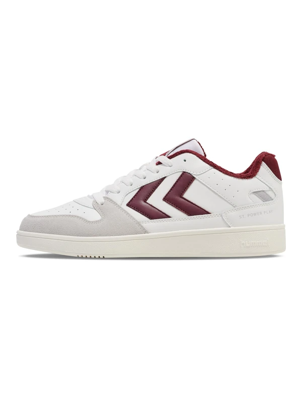 hummel Unisex St. Power Play Pl Sneaker, White Windsor Wine, 4 UK - Image 1