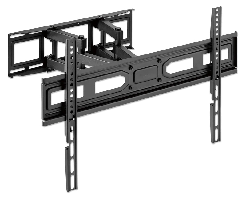 MANHATTAN TV Wall Mount for Screens from 37" to 80" and up to 40 kg, Full Motion (Fully Movable), Horizontal Adjustable, Black - Image 1