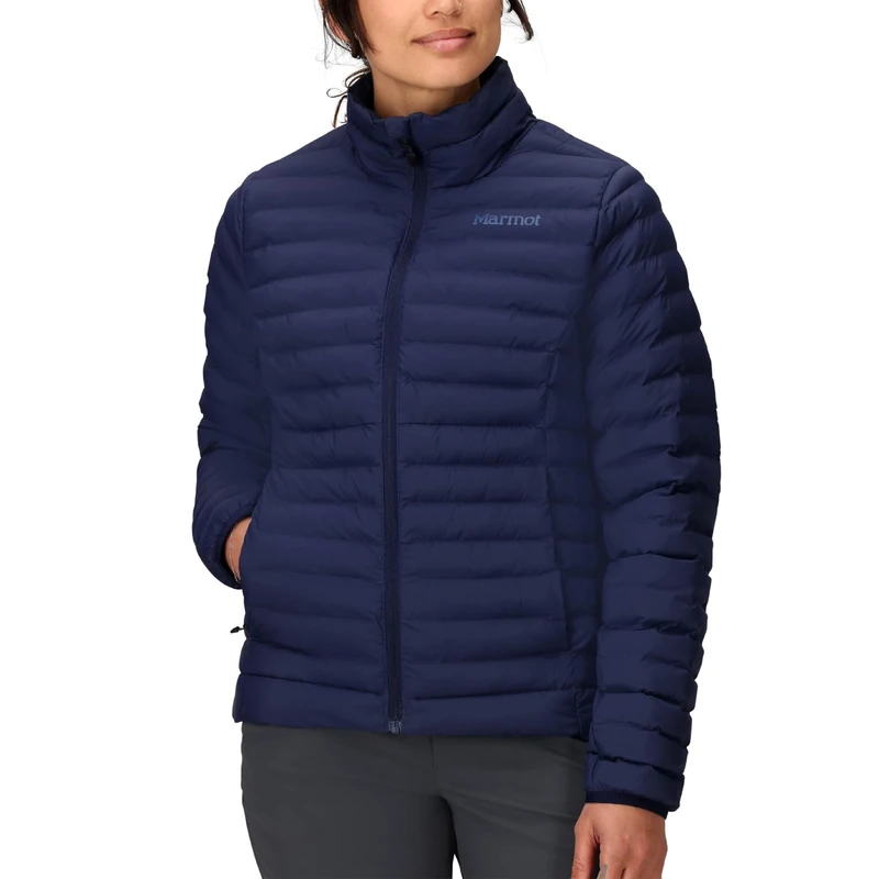Marmot Women's Echo Featherless Jacket, Warm Puffy Jacket, Insulated Winter Coat, Water-resistant Quilted Parka, Lightweight Packable Outdoor Jacket, Windproof, Arctic Navy, S