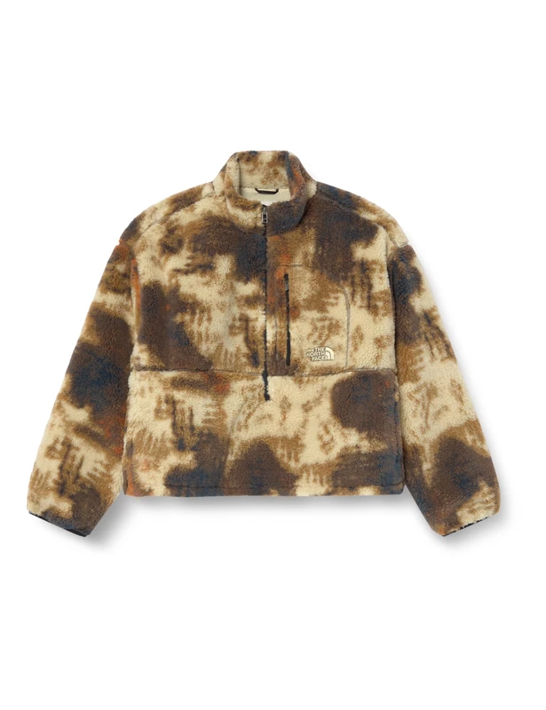 The North Face Women's Extreme Pile 2 Sweatshirt, Gravel Tnf Bleach Dye P, XL - Image 1