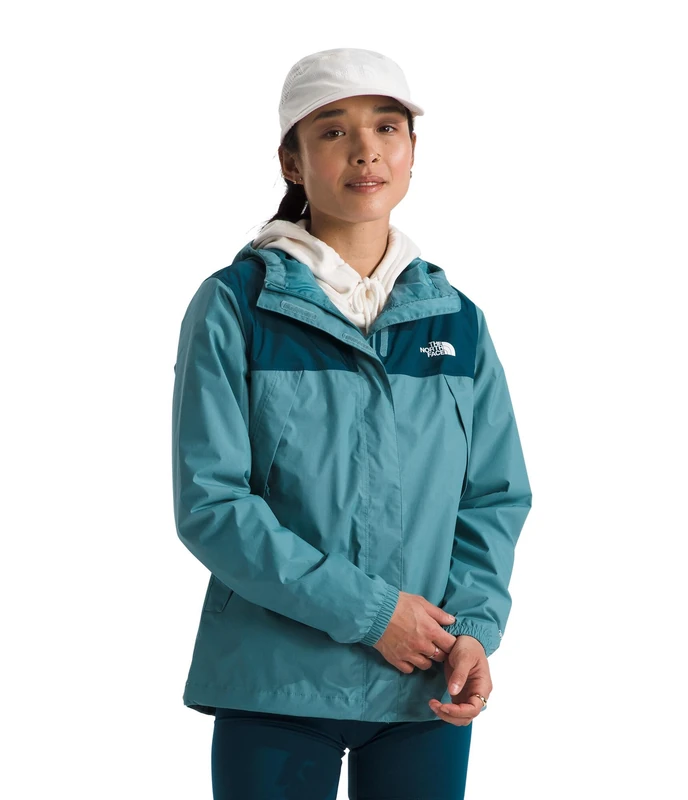 The North Face Women's Antora Jacket, Algae Blue/Midnight Pet, L