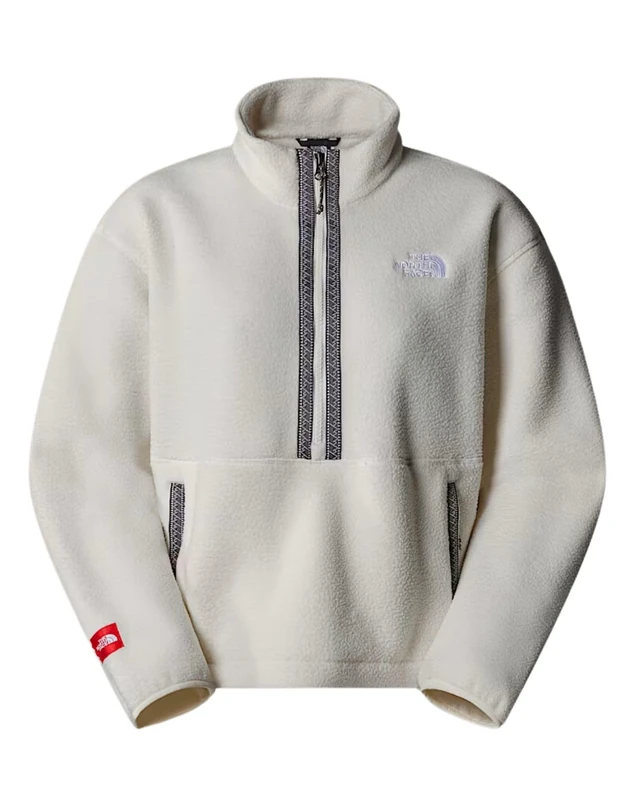 The North Face Women's Fleeski 1/4 Zip Sweatshirt - White