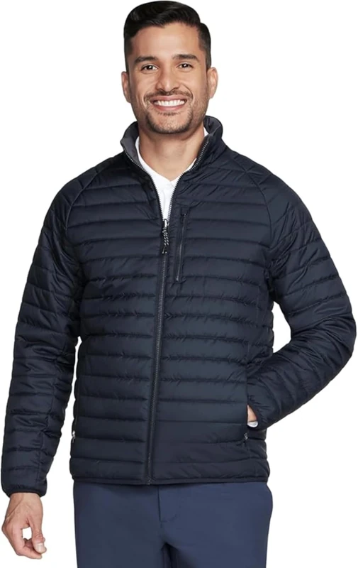 Skechers Mens Goshield Altitude Reversible Softshell Jacket Black/charcoal XL