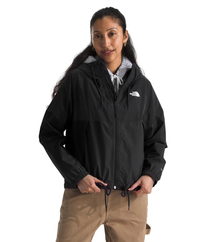 The North Face Women's Antora Rain Hoodie Jacket, Tnf Black/Npf, XXL